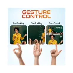 Delton AIC60 UHD 4K Face Tracking and Gesture Controls Webcam, 8.3 Megapixels, Black, (DCAIC60)* Webcams