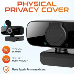 Delton C24 HD 1080p Webcam, 2 Megapixels, Black (DCAM24BK)* Webcams