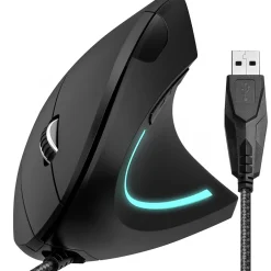 Delton Ergonomic 12 Optical USB Mouse, Black (DMERG12-U)* Ergonomic Mice