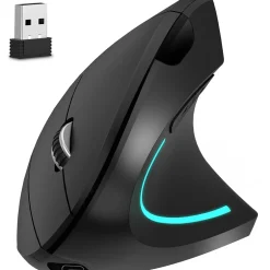 Delton Ergonomic 12 Wireless Right Handed Optical 2.4 GHz Gaming Mouse, Black (DMERG12-WR )* Ergonomic Mice