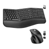 Delton G18 Wireless Ergonomic Computer Keyboard and Optical Mouse Combo, Black (DKMKITERG18-WB)* Ergonomic Keyboard & Mouse Sets