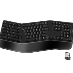 Delton KB200 Wireless Ergonomic Keyboard, Black (DKBERG24G8-WB)* Ergonomic Keyboards