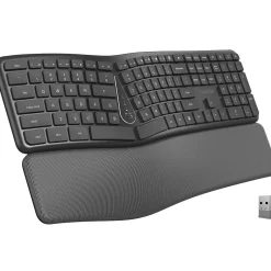 Delton KB250 Wireless Ergonomic Keyboard, Black (DKBE250-WB)* Ergonomic Keyboards
