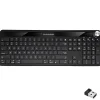 Delton KB90 Wireless Rechargeable Solar (Light) Powered Keyboard, Black (DKBSLR90)* Keyboards