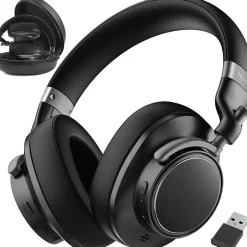 Delton M201 Wireless Active Noise Cancelling Bluetooth Stereo Business Computer Headset, Black (DBHM201D)* Headsets