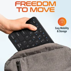 Delton N60 Bluetooth Keyboard with Touchpad, Small Portable Wireless Computer Keyboard, Black (DKMIN60-WB)* Ergonomic Keyboard & Mouse Sets