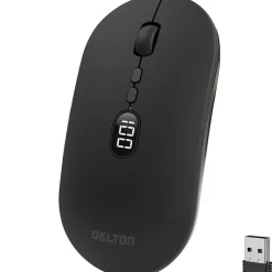 Delton S16 Wireless Ambidextrous Optical 2.4 GHz Mouse, Black (DMS16-WR)* Mice