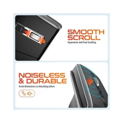 Delton S20 Wireless Optical Mouse, Black (DMS20-WB)* Ergonomic Mice