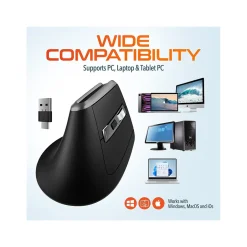 Delton S20 Wireless Optical Mouse, Black (DMS20-WB)* Ergonomic Mice