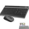 Delton T42 Wireless Keyboard with Tablet Holder and M42 Optical Mouse Combo, Black (DKBMT42-WB)* Ergonomic Keyboard & Mouse Sets