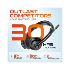 Delton Work Anywhere 35X Wireless Noise Canceling Bluetooth Over-the-Ear Headset Kit (DBND4WLS35X)* Headsets