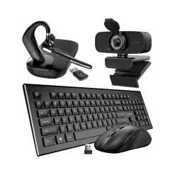 Delton Work Anywhere 90X Wireless Noise Canceling Bluetooth Computer On-Ear Headset Kit (DBND4WLS90XREG)* Headsets