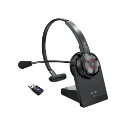 Delton 50X Pro Wireless Noise Canceling Bluetooth Mono Computer On-Ear Headset, Black (DBTHEAD50XBTDL)* Headsets