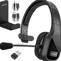 Delton 20X Professional USB-C, 3.5mm Noise Canceling Bluetooth On Ear Headset (DBTHEAD20XBTDLHSAS1)* Headsets
