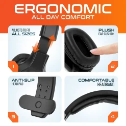 Delton 20X Professional USB-C, 3.5mm Noise Canceling Bluetooth On Ear Headset (DBTHEAD20XBTDLHSAS1)* Headsets