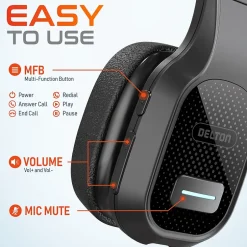 Delton 20X Professional USB-C, 3.5mm Noise Canceling Bluetooth On Ear Headset (DBTHEAD20XBTDLHSAS1)* Headsets