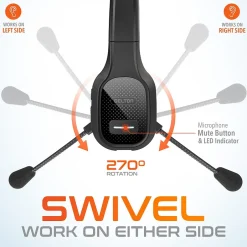 Delton 20X Professional USB-C, 3.5mm Noise Canceling Bluetooth On Ear Headset (DBTHEAD20XBTDLHSAS1)* Headsets