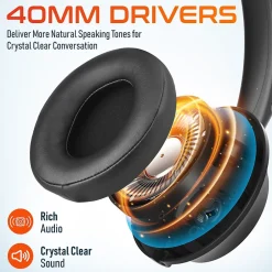 Delton 40Y Noise-Canceling Mono Over-the-Ear Headset, USB Type-A (DWH40YAC)* Headsets