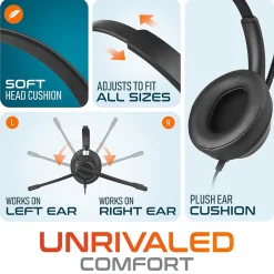 Delton 42Y Noise-Canceling Stereo Over-the-Ear Headset, USB Type-A (DWH42YAC)* Gaming Headsets