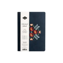 Denik Evelynn Blue Vegan Suede Journal, 5.75" x 8.25" (AHBC550L) Hot