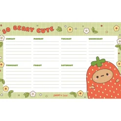 Denik Strawberry Dumpling Notepad, 10" x 6", Multicolor, 52 Sheets/Pad (DP1908)
