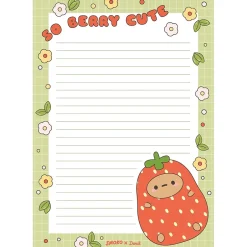 Denik Tayto Strawberry Notepad, 5.25" x 8.25", Multicolor, 64 Sheets/Pad (NP1908) Discount