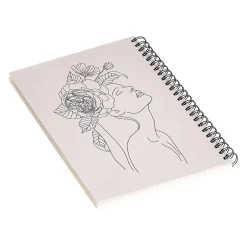 DENY Designs Alexandria Botany I by Iveta Abolina Professional Notebooks, 5.5" x 8.25", Dotted, 40 Sheets, Beige (71323-NOBS01) Online