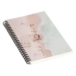 DENY Designs Beach Pink Champagne by Ingrid Beddoes Notebook, 5.5" x 8.25", Dotted, 40 Sheets, Multicolor Clearance