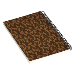 DENY Designs Cheetah Gisselle by Iveta Abolina Professional Notebooks, 5.5" x 8.25", Dotted, 40 Sheets, Brown (70302-NOBS01) Outlet