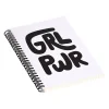 DENY Designs Grl Pwr Black and White by Phirst Professional Notebooks, 5.5" x 8.25", Dotted, 40 Sheets, White (71265-NOBS01) Online