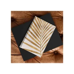 DENY Designs Metallic Gold Palm Leaf by Modern Tropical Notebook, 5.5