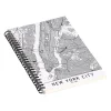 DENY Designs New York City White Map by Multiplicity Notebook, 5.5" x 8.25", Dotted, 40 Sheets, Cream (69105-nobs01) Sale