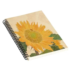 DENY Designs Sunflower and Bee by Sewzinski Professional Notebooks, 5.5" x 8.25", Dotted, 40 Sheets, Multicolor (74737-NOBS01)