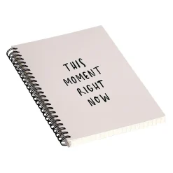 DENY Designs This Moment Right Now by Urban Wild Studio Notebook, 5.5" x 8.25", Dotted, 40 Sheets, Pink (70945-nobs01) Clearance