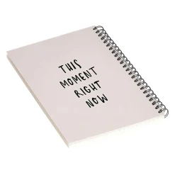 DENY Designs This Moment Right Now by Urban Wild Studio Notebook, 5.5" x 8.25", Dotted, 40 Sheets, Pink (70945-nobs01) Clearance