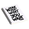 DENY Designs Work for What You Want by Phirts Professional Notebooks, 5.5" x 8.25", Dotted, 40 Sheets, White (69196-NOBS01) Online