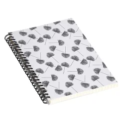 DENY Designs Woven Fan Palm In Gray by Little Arrow Design Co Notebook, 5.5" x 8.25", Dotted, 40 Sheets, White (69675-nobs01) Hot