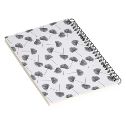 DENY Designs Woven Fan Palm In Gray by Little Arrow Design Co Notebook, 5.5" x 8.25", Dotted, 40 Sheets, White (69675-nobs01) Hot