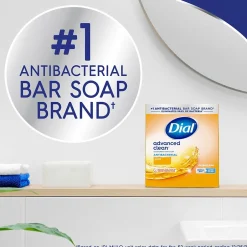Dial Advanced Clean Antibacterial Bar Soap, Gold Scent, 36/Carton (00052336926172)