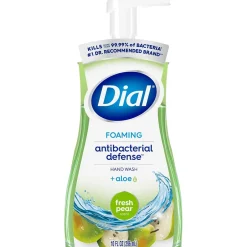 Dial Antibacterial Foaming Hand Soap, Fresh Pear Scent, 8/Carton (017000347219)