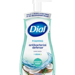 Dial Antibacterial Foaming Hand Soap, Coconut Water Scent, 8/Carton (017000347158)