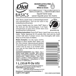 Dial Basics Liquid Hand Soap Refill, 1L, 8/Carton (33821)