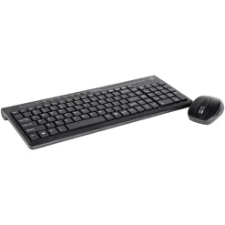 Digital Innovations 4270100 USB Wireless Keyboard and Optical EasyGlide Mouse, Black* Ergonomic Keyboard & Mouse Sets