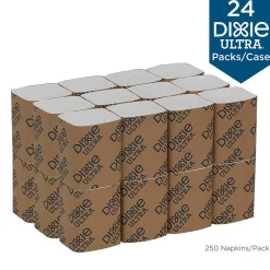 Napkins<Dixie Ultra Interfold 2-Ply Napkin Dispenser Refill by GP PRO, White, 250 Napkins /Pack, 24/Carton (32006)