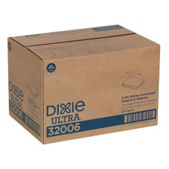 Napkins<Dixie Ultra Interfold 2-Ply Napkin Dispenser Refill by GP PRO, White, 250 Napkins /Pack, 24/Carton (32006)