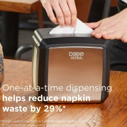 Napkins<Dixie Ultra Interfold 2-Ply Napkin Dispenser Refill by GP PRO, White, 250 Napkins /Pack, 24/Carton (32006)