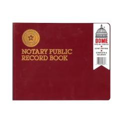Sale Notary Public Record Book, Red (880) Accounting & Record Journals