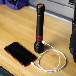 Flashlights & Lanterns<Dorcy 10" 2,000-Lumen USB Rechargeable Flashlight with Powerbank, Black (41-4328)