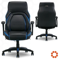 Online Ergonomic Faux Leather Swivel Manager's Chair, Blue (60030-BLU) Ergonomic Chairs