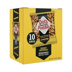 Pretzels<Dots Homestyle Honey Mustard Twist Pretzels, 10 Bags/Box (MP7003)